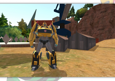 un robot transformers en réalité virtuelle