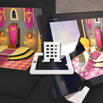 Réalité augmentée dans une page de livre en Pop-Up