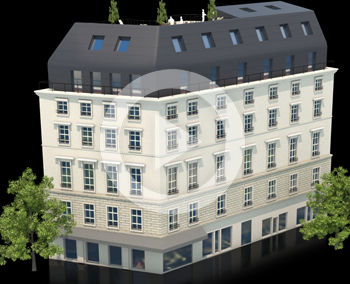 Bâtiment en hologramme – 6ème Sens Immobilier