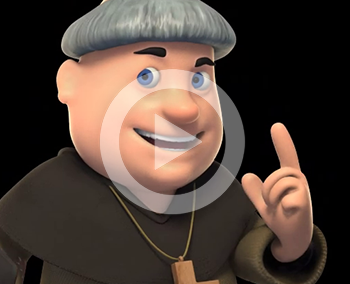 Création d’un personnage pour hologramme – Abbaye Royale de Celles-sur-Belle