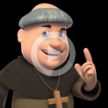 Création d’un personnage pour hologramme – Abbaye Royale de Celles-sur-Belle