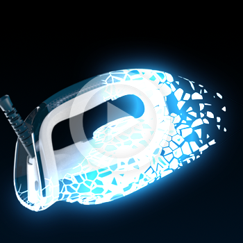 Présentation dans un hologramme vitrine – SEB